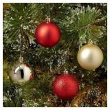 50ct Shatter-Resistant Xmas Ornaments