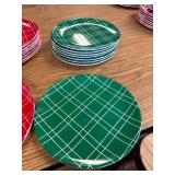 8-10 plates & 8-8 plates holiday dinnerware.