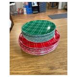 8-10 plates & 8-8 plates holiday dinnerware.