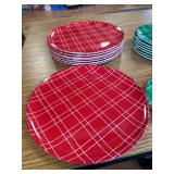 8-10 plates & 8-8 plates holiday dinnerware.