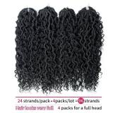 18Inch Pre-looped Goddess Locs Crochet Hair