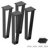 10" Triangle-Shape Metal Furniture Legs (4pcs)