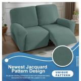 JIVINER 4 Pc Recliner Covers w/ Pockets (Teal)