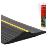 10Ft Universal Garage Door Rubber Strip, Black