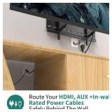 HomeMount TV Cord Hider Kit- Wire Hider Kit for Wall Mount TV, Cable Management Kit Hides TV Wires Behind The Wall White