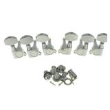 Wilkinson 3x3 Chrome E-Z Post Guitar Tuners E-Z-LOK Guitar Tuning Keys Machine Heads for Acoustic Guitars