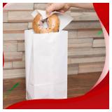 Concession Essentials 4lb White Paper Bags - Pack of 150ct. White Paper Lunch Bags. Great for Holiday Cookie Bags and Arts and Crafts., (CEwhite4lbPaperBag-150CT)