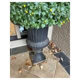 Black large urn planters