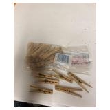 Lot of Wooden Clothes pins