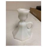 Milk Glass Candle Stick holder