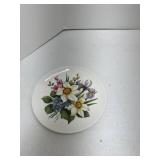 4 Small Plates with flower design