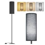 PARTPHONER Floor Lamp for Living Room, Modern Standing Lamps with Lampshade, Minimalist Tall Lamp with Foot Switch for Living Room, Bedroom, Kids Room, Office(Bulb Not Included)