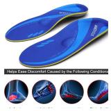 High Arch Support Insoles Plantar Fasciitis Orthotic Shoes Inserts Relieve Flat Feet Heel Pain Athletic Cushioning