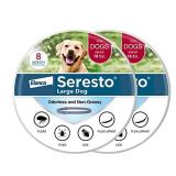 Seresto Large Dog Vet Recommended Flea & Tick Treatment & Prevention Collar for Dogs Over 18 lbs. | 2 Pack