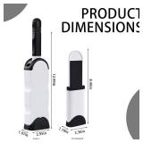 Portable Lint Remover Brushes   2 Pack Lint and Fur Remover Dog & Cat Hair Remover, Double Sided Brush with Self Cleaning Base Hair Cleaner Brushes for Furniture, Clothes, Sofa, Carpet (Black)