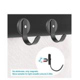 Picowe 2 Pack Magnetic Wreath Hanger Wreath Holder Wreath Hanger Hook for Metal Front Door for Christmas Decorations