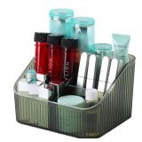 OSteed Grean Makeup Brush Holder Organizer for Vanity, Bathroom Countertop Organizer 5 Cups, Toiletry Organizer, Storage & Display for Skincare, Perfume, Hairbrush, Sunglasses & Desk Accessories