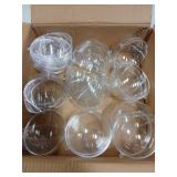 Sratte 36 Pcs Christmas Fillable Ornaments Ball Clear Plastic Hanging Ornaments DIY Craft Transparent Ball for Wedding Holiday Xmas Party Tree Decor Home (100 mm/ 3.94 Inches)