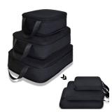 YZAOLL Packing Cubes Set Compression 3 Various Sizes Travel Luggage Packing Organizers Accessories Gift 6pcs Rose/Gray