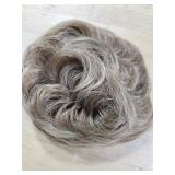 Messy Scrunchie Bun Voluminous Wavy Brown Blonde Mix