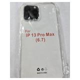 Case for iPhone 13 Pro Max 6.7-Inch, Non-Yellowing Shockproof Phone Bumper Cover, Anti-Scratch Clear Back (Clear) 2 Count