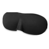 Comfortable Memory Foam Sleep Covers 3D Eye Mask Portable Blindfold Travel Eyepatch Eye CareTools (Black)