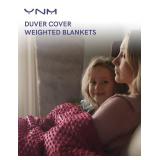 YnM Fuzzy Duvet Cover for Weighted Blankets (Red, 41