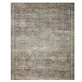 Loloi II Layla LAY-13 Printed Antique / Moss Oriental Area Rug 2 -0 x 5 -0