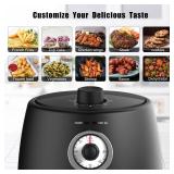 Dragonball Air Fryer 2 QT, Retro Air Fryer With Quick Set Time, Small Air Fryer For Two People, Non Toxic, Nonstick And Dishwasher-Safe, Mini Air Fryer 2 Quart, BlACK