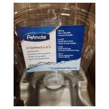 Petmate Pet Cafe Waterer Cat and Dog Water Dispenser 4 Sizes, 3 GAL, Pearl Tan, Made in USA