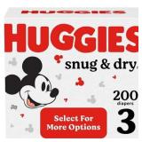 Huggies Snug & Dry Baby Diapers Size 3 200 Ct (Select for More Options)