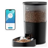 Automatic Cat Food Dispenser, WiFi Cat Feeder with APP Control for Dry Food, Timed Pet Feeder Programmable, Dual Power Supply, Slow Feeder for Cats