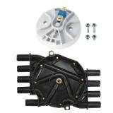 Motoforti Ignition Distributor Set, Distributor Cap and Rotor Kit, for Chevrolet Express 1500 1996-2002, Plastic, 10452459 10452457, Black, 1 Set