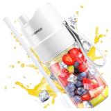 Portable Blender, May or May not turn on Shakes and Smoothies Personal Blender, 16 Oz Portable Smoothie Blender, 5000mAh Portable Blender Rechargeable, Fresh Juicer Personal Blender, BPA-Free Smoothie