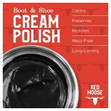 Premium Boot and Shoe Cream Polish Light Bone - Made in the USA - Red Moose