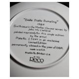 1984 Reco Intl Mother Goose Plate Diddle Diddle Dumpling by McClelland