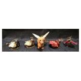 Lot of dachshund Christmas ornaments, decor