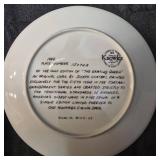 The Edwin M Knowles China Company Csatari grandparent plate 1984