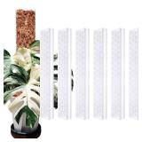 Haispring 6 Pcs 17 Inch Plastic Moss Pole for Plants Monstera,Designed Specifically for Climbing Plants, Stackable Plant Support for Indoor Plants