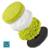 6 in. 4-Piece Microfiber Cleaning Kit for P4500 and P4510 Scrubber Tools