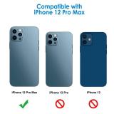 JETech Camera Lens Protector for iPhone 12 Pro Max 6.7-Inch, 9H Tempered Glass, HD Clear, Anti-Scratch, Case Friendly, Does Not Affect Night Shots, 3-Pack