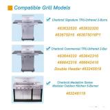 BBQration 17 1/8in Grill Emitter for Charbroil TRU-Infrared 463644220 463632320 463642316 463675016 463644220 G362-2100-W1, 17 inch Replacement Parts Grill Emitter for Charbroil 463245518 463675016P1