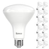 Sunco 12 Pack BR30 LED Bulbs, High Output 1200 Lumens, Indoor Flood Lights, 11W Equivalent 65W, 3000K Warm, E26 Base Interior Dimmable Recessed Can Light Bulbs