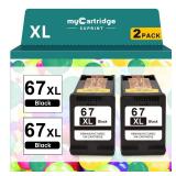 myCartridge SUPRINT 67XL Remanufactured Ink Cartridge Replacement for HP Ink 67 Black Ink Cartridge Envy 6055e 6000 6455e 6400 6458e DeskJet 2755e 2700 2700e 2752e 2734e 4155e 4100e Printer Ink 67 XL