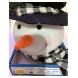 Snowman Lighted LED Tree Topper 9 inch