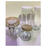 Glass Containers with Lids , Variety