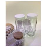 Glass Containers with Lids , Variety