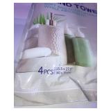 Disposable Hand Towels ä¸¨Camping Towel, 4-Piece Packed, Large Size 27.5 by 55 inches (15.5x27.5)