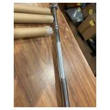 Sunny Health & Fitness 60 Inch Threaded Chrome Barbell Bar, 1 Inch Barbell Diameter with Ring Collars - STBB-60 (Retail $36.80)