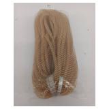 YYCRAFT 25 Yards Burlap Mesh Tube Deco Flex for Wreaths Cyberlox CRIN Crafts 8mm 3/8 Inch-Natural